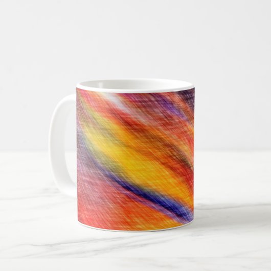 Zonnevaste Abstracte koffie-Mok Koffiemok (Voorkant links)