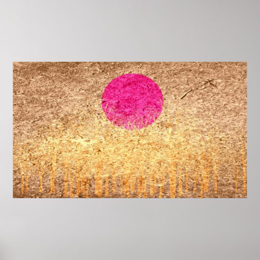 Zonnevaste  Abstracte verf 2 Poster (Voorkant)