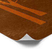 Zonnevaste  Abstracte verf 3 Poster (Hoek)