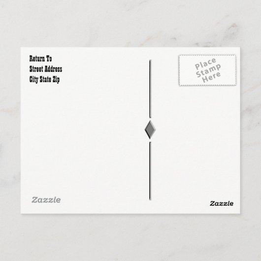 Zonnevaste Bossen die ik u mis Briefkaart (Achterkant)