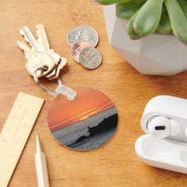 Zonnevaste Button Sleutelhanger