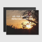 Zonnevaste inspirerend prijsopgave of tekst - Magn (Voorkant / Achterkant)