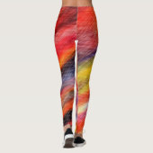 Zonnevaste Leggings voor Abstracte kleuren (Achterkant)