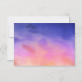 Zonnevaste RSVP van tekenlamppalm Kaartje (Achterkant)