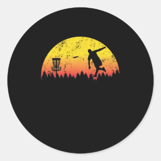 Zonnevaste schijf Golf Band Fly Throting Ronde Sticker