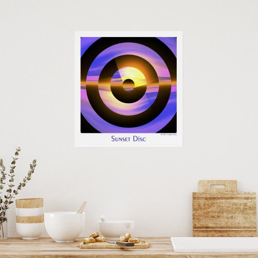 Zonnevaste schijf poster (Keuken)