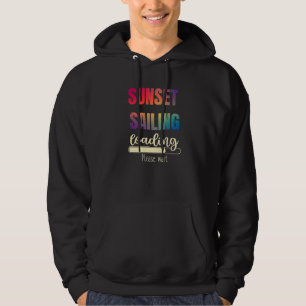 Zonnevaste, zeilboot met zeilboot Fi Hoodie