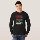 Zonnevaste, zeilboot met zeilboot Fi T-shirt (Voorkant volledig)