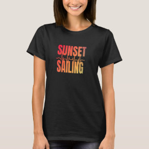 Zonnevaste,  zeilboot met zeilboot Fi T-shirt