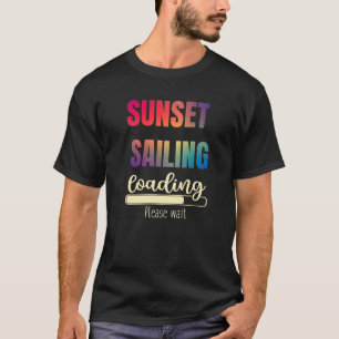 Zonnevaste, zeilboot met zeilboot Fi T-shirt
