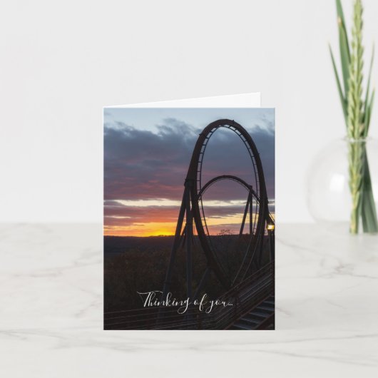 Zonnevel over het vuur denken aan je Kaart (Voorkant)