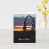 Zonnevel over het vuur denken aan je Kaart (Gele Bloem)