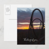 Zonnevel over het vuur denken van je Briefkaart (Voorkant / Achterkant)