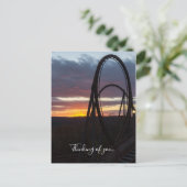 Zonnevel over het vuur denken van je Briefkaart (Staand voorkant)