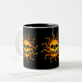 Zonnevel Tweekleurige Koffiemok (Voorkant links)