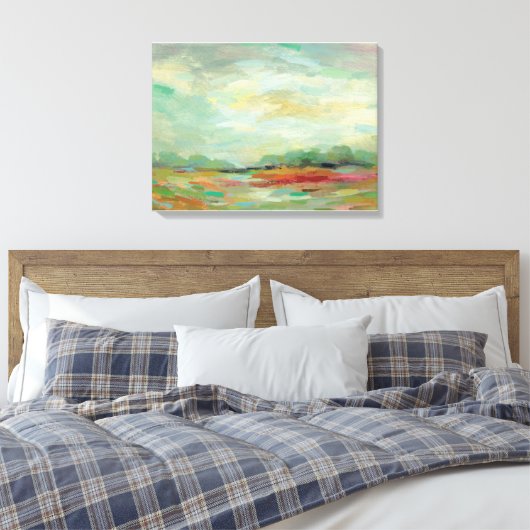 Zonneveld Abstracte afdrukken | Silvia Vassileva (Insitu (Slaapkamer))