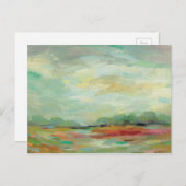 Zonneveld Abstracte afdrukken | Silvia Vassileva Briefkaart (Voorkant / Achterkant)