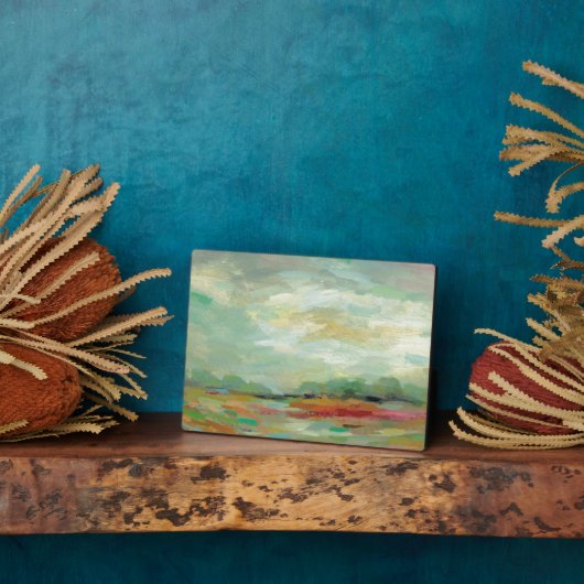 Zonneveld Abstracte afdrukken | Silvia Vassileva Fotoplaat (Zijkant)