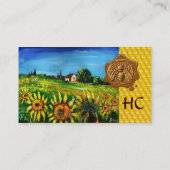 Zonnevelden, HONIEBEST WAX SEAL, BEEKEEPER Visitekaartje (Achterkant)