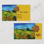 Zonnevelden, HONIEBEST WAX SEAL, BEEKEEPER Visitekaartje (Voorkant / Achterkant)