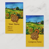 Zonnevelden , met waterdicht , biefstuk visitekaartje (Voorkant / Achterkant)