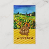 Zonnevelden , met waterdicht , biefstuk visitekaartje (Achterkant)