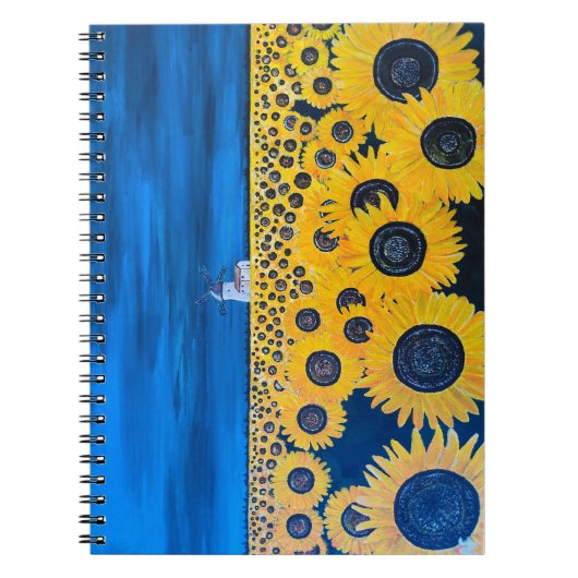 Zonneveldschilderij van Alfred Fox Notitieboek (Voorkant)