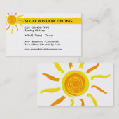 Zonnevensters en -tinten visitekaartje (Voorkant / Achterkant)