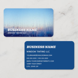 Zonnevenstertin voor professionele auto's visitekaartje