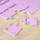 Zonnevenzone van de Blauwe Oceaan van Desiderata Legpuzzel (Zijkant)