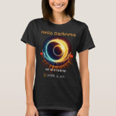 Zonneverduistering 08 april 2024 T-shirt (Voorkant)