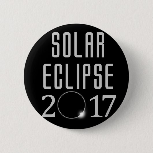 Zonneverduistering 2017 Button (Voorkant)