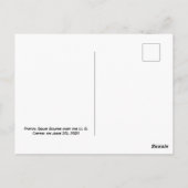 Zonneverduistering 2021 Briefkaart met onderdruk (Achterkant)