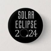 Zonneverduistering 2024 Button (Voorkant)