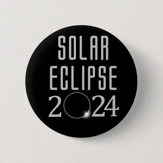 Zonneverduistering 2024 Button (Voorkant)