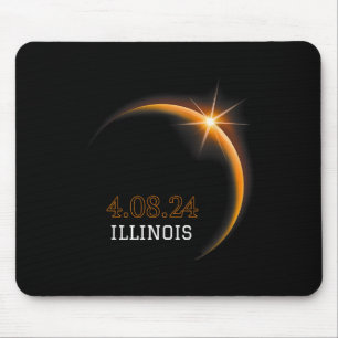 Zonneverduistering 2024 Illinois Totality Spring 4 Muismat