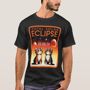 Zonneverduistering 2024 Katten Totaal Zonneverduis T-shirt