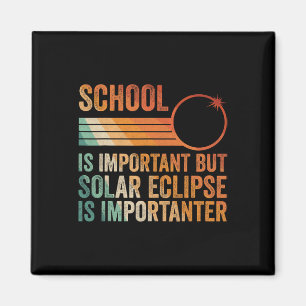 Zonneverduistering 2024 Shirt School Zonneverduist Magneet