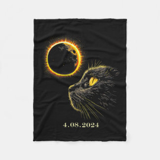 Zonneverduistering 2024 Shirt Totale verduistering Fleece Deken