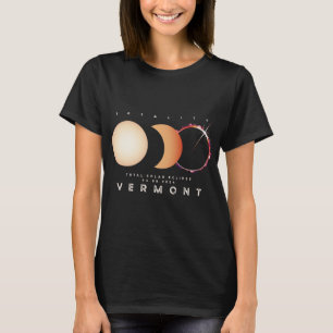Zonneverduistering 2024 Vermont Totale verduisteri T-shirt