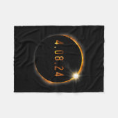 Zonneverduistering Amerikaanse totaliteit lente 40 Fleece Deken (Voorkant (Horizontaal))