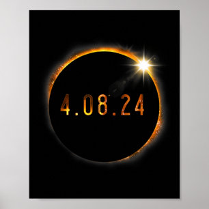 Zonneverduistering Amerikaanse totaliteit lente 40 Poster