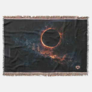 Zonneverduistering die Awe AI Art van Xzendor7 ins Deken