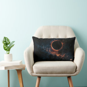 Zonneverduistering die Awe AI Art van Xzendor7 ins Kussen