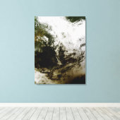 Zonneverduistering in Zuidoost-Azië Canvas Afdruk (Insitu (Houten vloer))