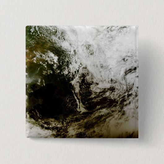 Zonneverduistering in Zuidoost-Azië Vierkante Button 5,1 Cm (Voorkant)