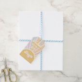 Zonneverjaardag Boho 1e reis rond de zon Cadeaulabel (Met Touw)