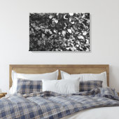 Zonneverlichte bladeren canvas afdruk (Insitu (Slaapkamer))