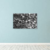 Zonneverlichte bladeren canvas afdruk (Insitu (Houten vloer))