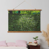 Zonneverlichte ondergroei. Zwarte Bossen, Cardiff Hangend Wandkleed (Slaapkamer)